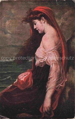 PAPPERITZ Georg Kuenstlerkarte Melanvhotie Salon J.P.P. Nr. 2132