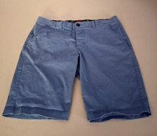 Superdry Men Chino Shorts XL Blue Cotton Palm Tree Lining Limited Edition