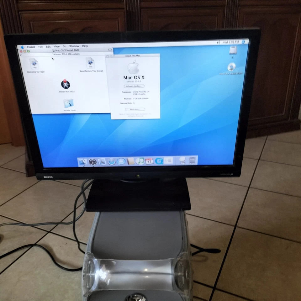 Macintosh Power PC G4 1GHz 1GBRAM HDD60GB Combo CD/DVD OS Mac OS X Tiger 10.4.6 - Bild 2 von 4