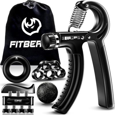 #ad Adjustable Resistance Grip and Forearm Strengthening Kit 5 Pack $14.69