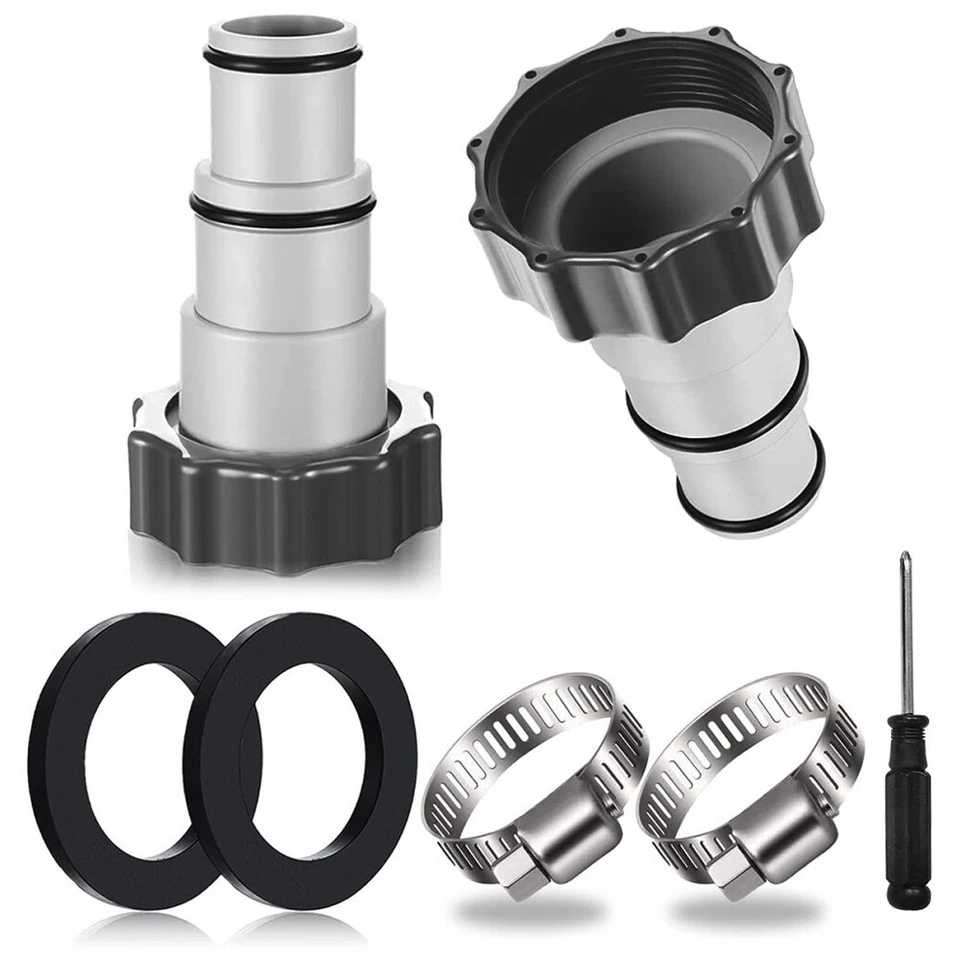 2* Swimming Pool Adapter A Pumpe Schlauch Spezialadapter für Intex Ø 32mm/Ø 38mm - Bild 2 von 4