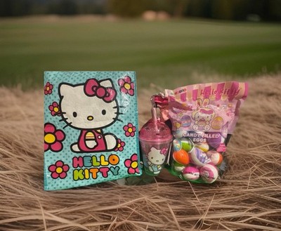 Hello Kitty Filled Gift Bag, Easter Bag, T Shirt Candy Cup, Multicolor