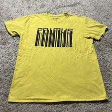 Primus Yellow Barcode T Shirt Mens XL Rare Merch Band Metal Rock Y2k