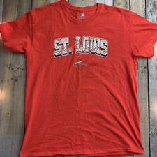 St Louis Cardinals Baseball Zebra Striped Mens T-Shirt Size L