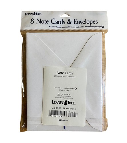 LEANIN TREE Notecards Pack of 8 Mountain Waterfall Forest Creek Blank inside - Picture 2 of 2