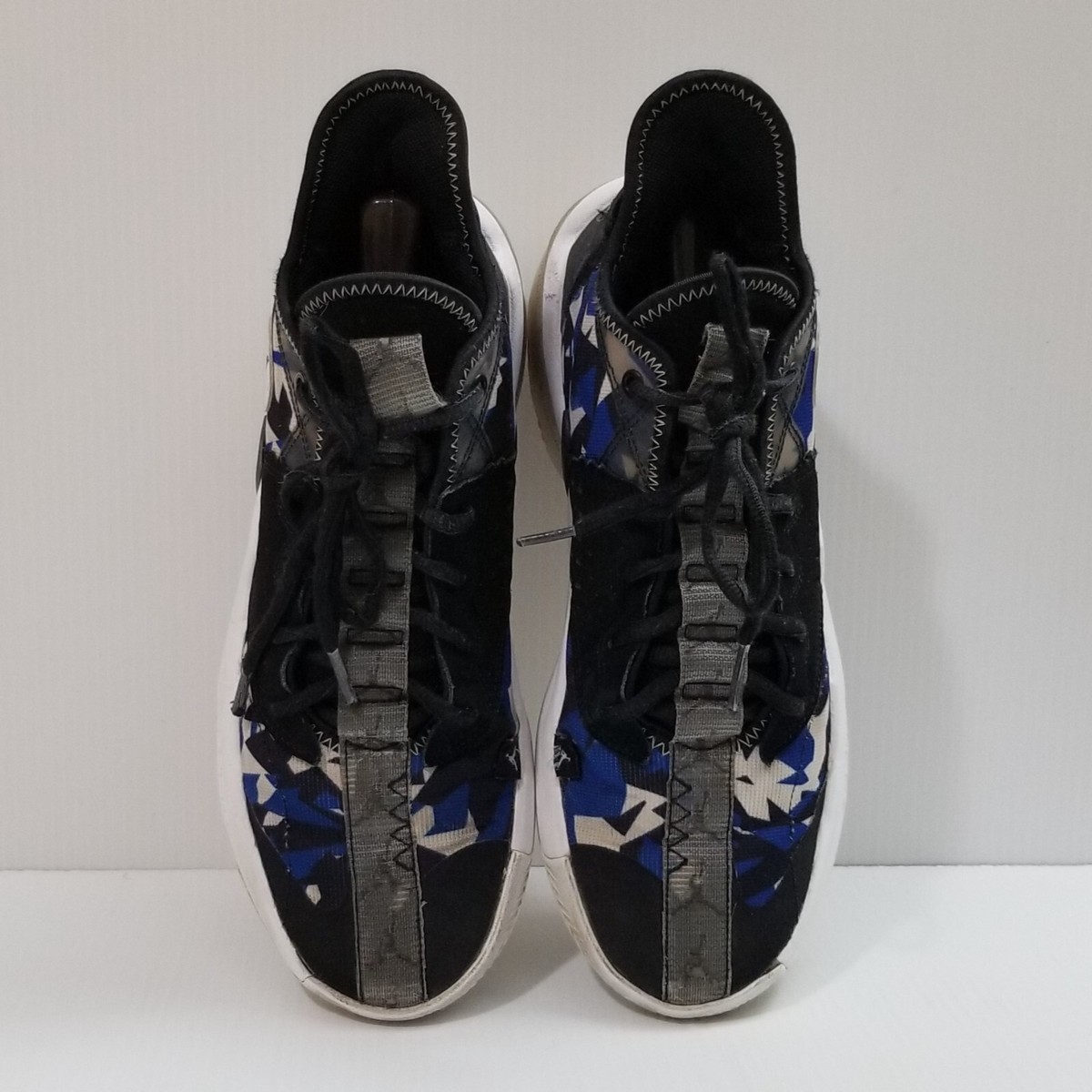 SIZE 9 JORDAN‎ REACT ELEVATION CK6618-004 Black Racer Blue White Ice Tennis Shoe Jordan React Elevation Black Ice for Sale | Authenticity  main image 4