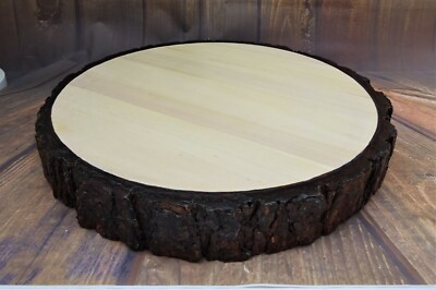 16 ZOLL HOLZSCHEIBE HANDGEFERTIGT HOLZ HOCHZEITSTORTE STÄNDER 