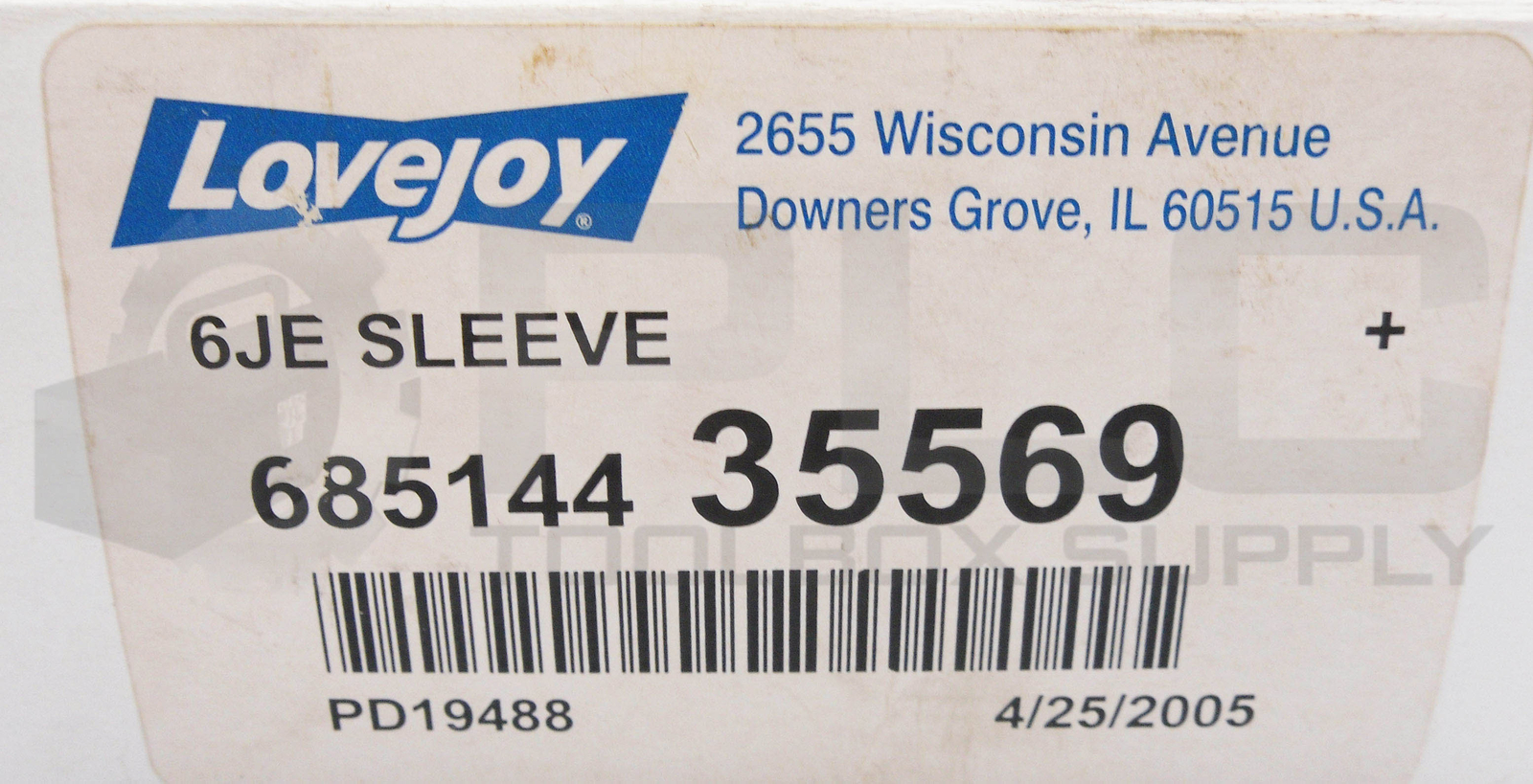 NEW LOVEJOY 685144 35569 SFLEX COUPLING SLEEVE 6JE SIZE 6 eBay