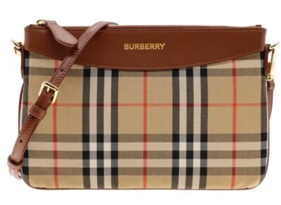 Burberry Peyton Crossbody Bag Vintage House Check New