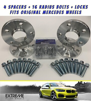 Alufelgen Spurverbreiterung 15mm für Mercedes E GL R Klasse GLA + Schließfächer Radius 66