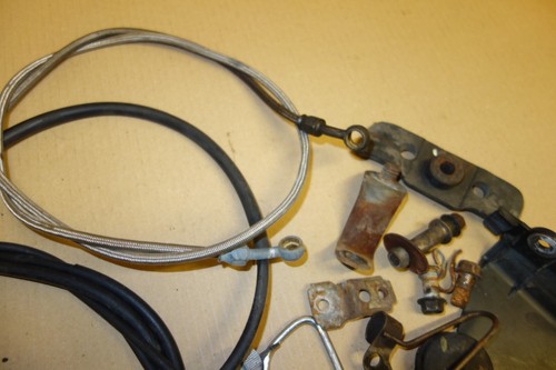 Yamaha xt250 xt 250 T 48Y 1983 - 1985 lote de trabajo línea de freno soportes de cable de poda - Imagen 4 de 6