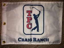 PGA TOUR TPC CRAIG RANCH PIN FLAG WITH GROMMETS FREE SHIP AUTOGRAPHS