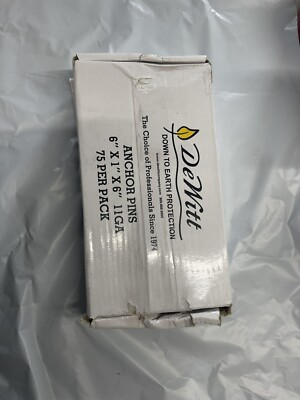 Dewitt  6'' X 1'' X 6''   11 GA  Anchor Pins 75 Pk  (81405) FS Qty:2