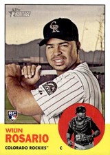 2012 Topps Heritage #273 Wilin Rosario RC Colorado Rockies