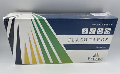 Becker CPA Exam FlashCards Review 2010 Edition New Unopened Box