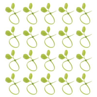 100pcs Flower Stem Clips Tree Stake Supports Plant Fixer Clips Garden Vines Ties