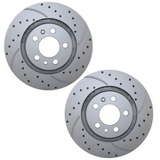 Bison Performance Set 2 Front Drilled 280mm Brake Rotors for Beetle Golf Jetta