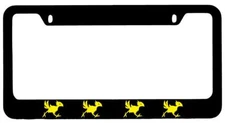Chocobo LOGO Black METAL License Plate Frame Final Fantasy