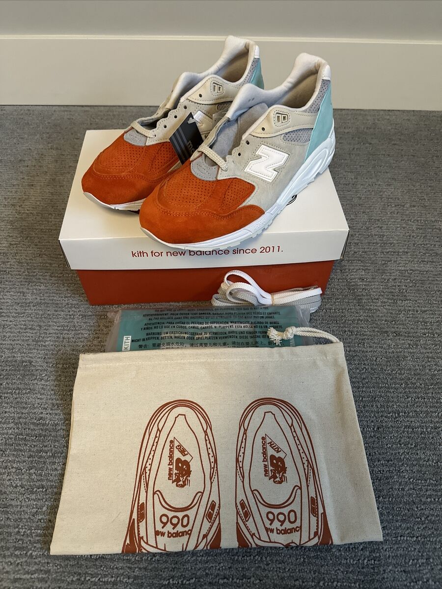 New Balance Kith x 990v2 Made in USA Cyclades Brand New New Balance Kith x 990v2 Made in USA Cyclades Brand New