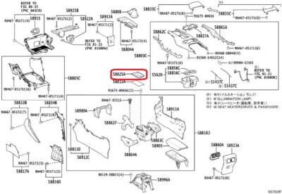 2021-2024 Toyota Venza OEM Genuine Front Center Console Box Tray