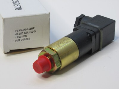 #ad NEW GEMS SENSORS 209966 PS75 50 4MNZ C HC ADJ 500 1750psi Pressure Switch $75.00