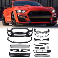 New For 2015 2016 2017 Ford Mustang GT500 Style Front Bumper Kit With Front Lip