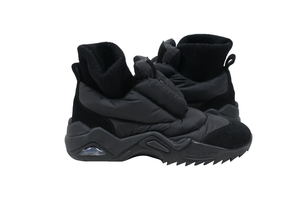 いもくろ Maison Margiel Puffer 22 Sneakers Size US8 EU41 Black Nylon