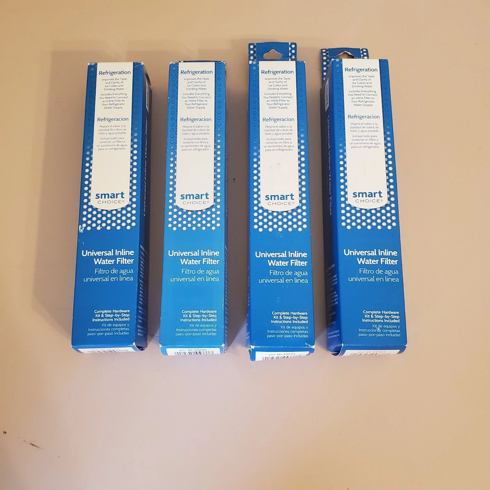 4 Pack Smart Choice Universal Inline Water Filter Fridge Kit Replacement
Opens in a new window or ta