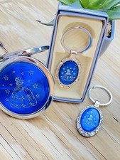 24pcs Quinceanera Favors 12 KeyChains 12 Compact Mirrors Sweet Sixteen Favors