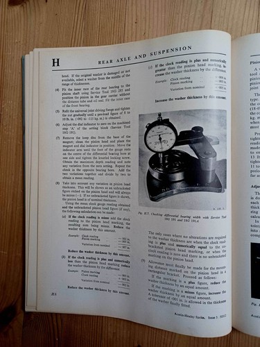 Austin Healey Sprite (MK 1) Original Workshop Manual (Hardback) - Picture 6 of 6