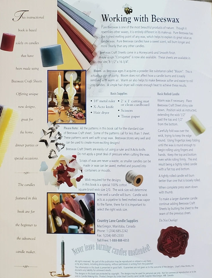 Craft Candles Ideas With Beeswax Easy To Follow Projects By Country Lane s3 - Image 2 of 4