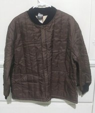 Sears Brown Jacket XL 46-48 Thinsulate 3M Full Zip Buttons