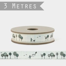3 mt Roll of East of India Craft Ribbon , Kite Flying With Trees