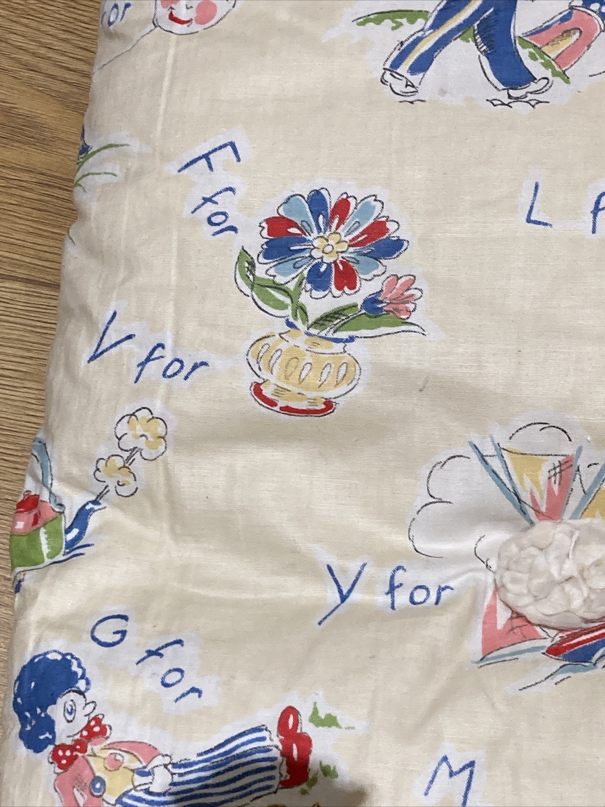 Vintage Character Print Mattress Circa 1950s, VGC 7