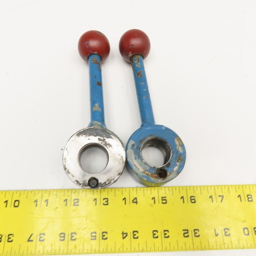 zzz Machine Operator Handle Knob Lever 1"-7 Threaded 6-1/2" OAL Lot Of 2 - 第 4/6 張圖片