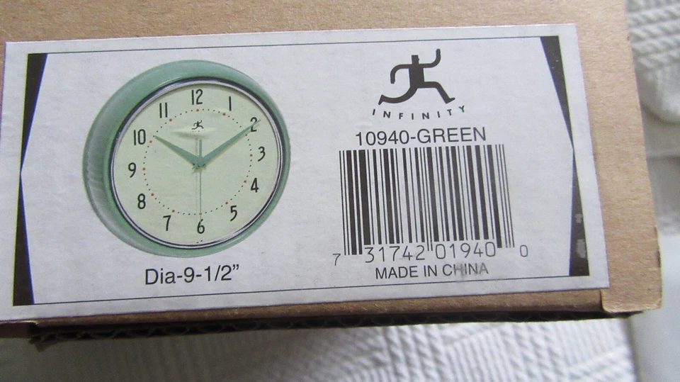 Infinity Instruments-9 1/2" Diameter Retro Green 10940 New in Box - Image 3 of 3