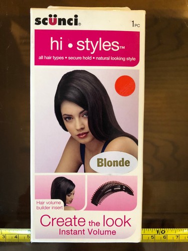 Hair Volume Builder Insert Claire's Scunci Hi Styles Blonde Instant New