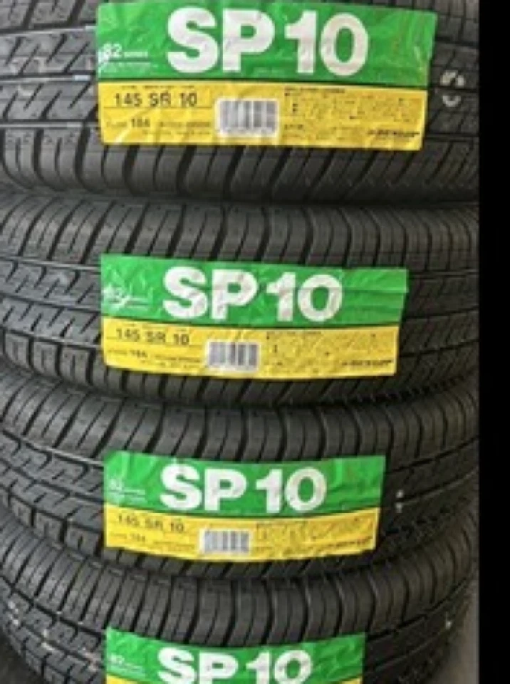 DUNLOP Genuine 145SR10 (145/80R10) Summer Tires SP10 4Set - Image 3 of 3