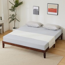 Twin Full Queen King Size Wooden Bed Frame Mattress Platform Wood Slats Support