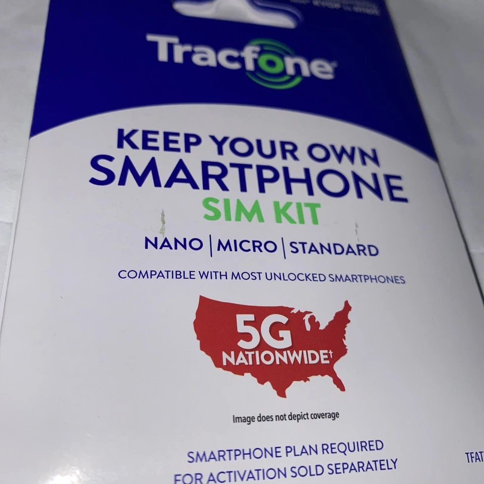 TRACFONE BYOP Bring Your Own Phone Sim Card Activation Kit Micro Nano X2 - Image 2 of 4