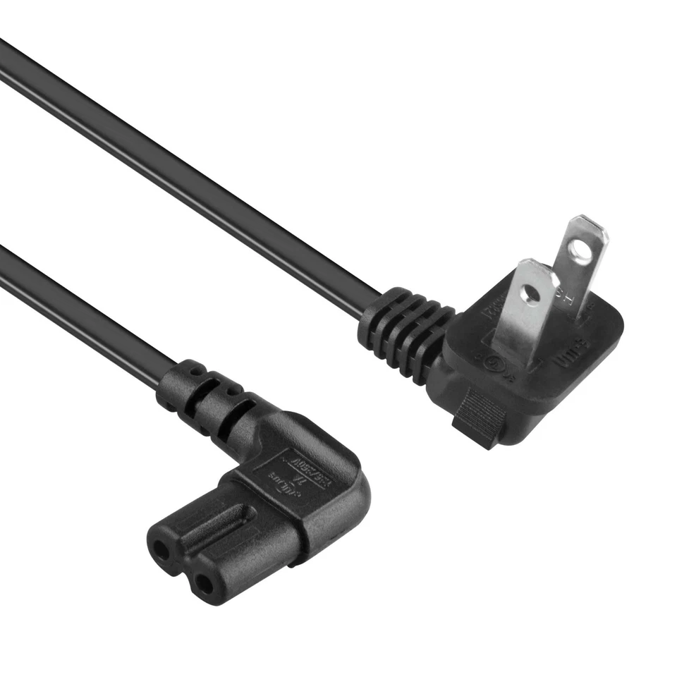 UL 12Ft Extra Long 2Prong LED LCD TV AC Power Cord For Vizio Samsung LG Sharp - Image 3 of 3