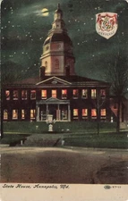 Postcard 1912 State House, Annapolis, MD VTG VPC02.