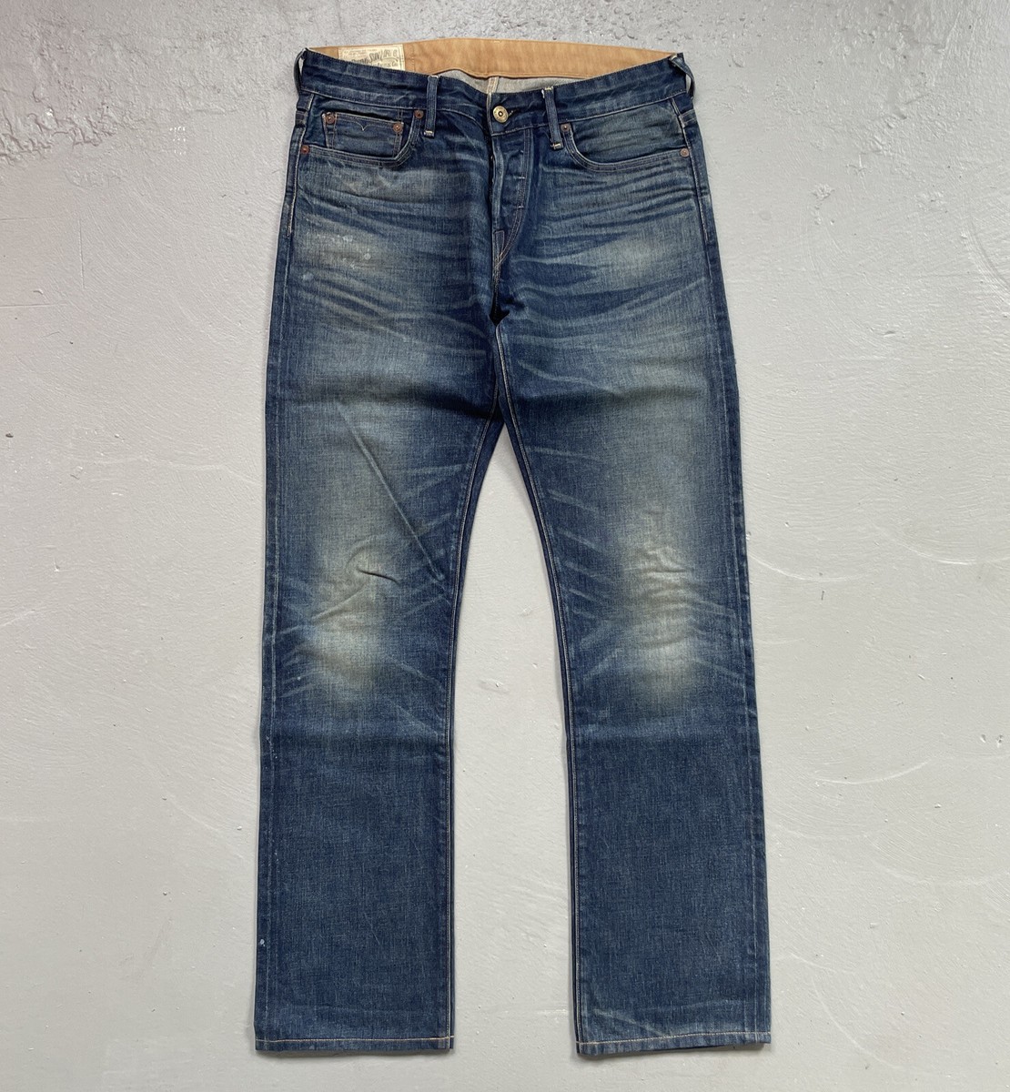 RISING SUN CO.LTD　W36　selvedge　straight Rising Sun & Co Selvedge Denim Jeans LA Made in Usa Mens