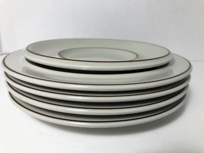Arabia Finland 4 Fennica 7  Salad Plates & 5 3/4  Saucer