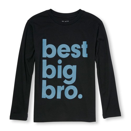 NEW BEST BIG BRO Boy Brother Shirt 18-24 Month 2T 3T 4T 5T 4 5-6 7-8 10-12 14 16 - Picture 3 of 10