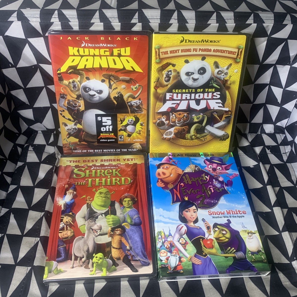 New Kids DVD Lot 4 Happily N'Ever After 2 Shrek Third Kung