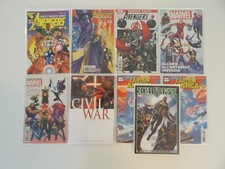 LOT OF 9 - Marvel Comics Civil War: HAND Marvel Comics BOOK THE AVENGERS NM #20