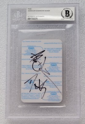 ADAM DURITZ SIGNED PASS BECKETT BAS BGS COA AUTOGRAPHED SLABBED COUNTING CROWS