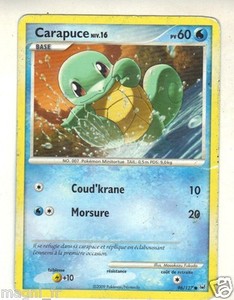 Pokemon N 96 127 Carapuce Niveau 16 Pv60 A3395 Ebay