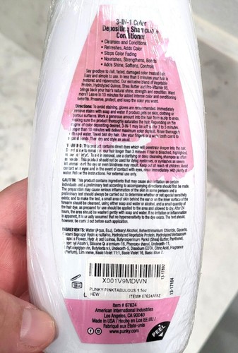 Punky Colour Pinktabulous shampoo e balsamo 3 in 1 deposito colore 8,5 fl o - Foto 4 di 4